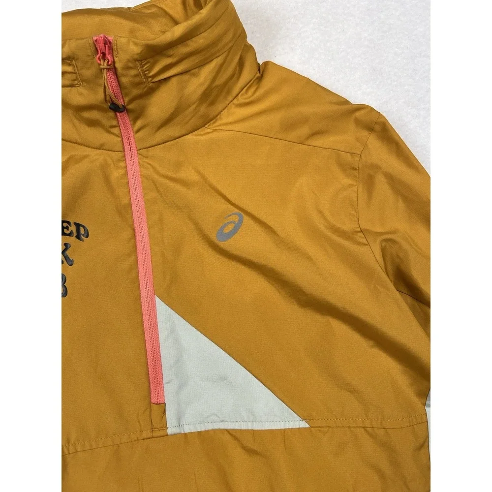 ASICS Tech Rep Track Club 1/4 Zip Colorblock Running Jacket Rare - Picture 3 of 12